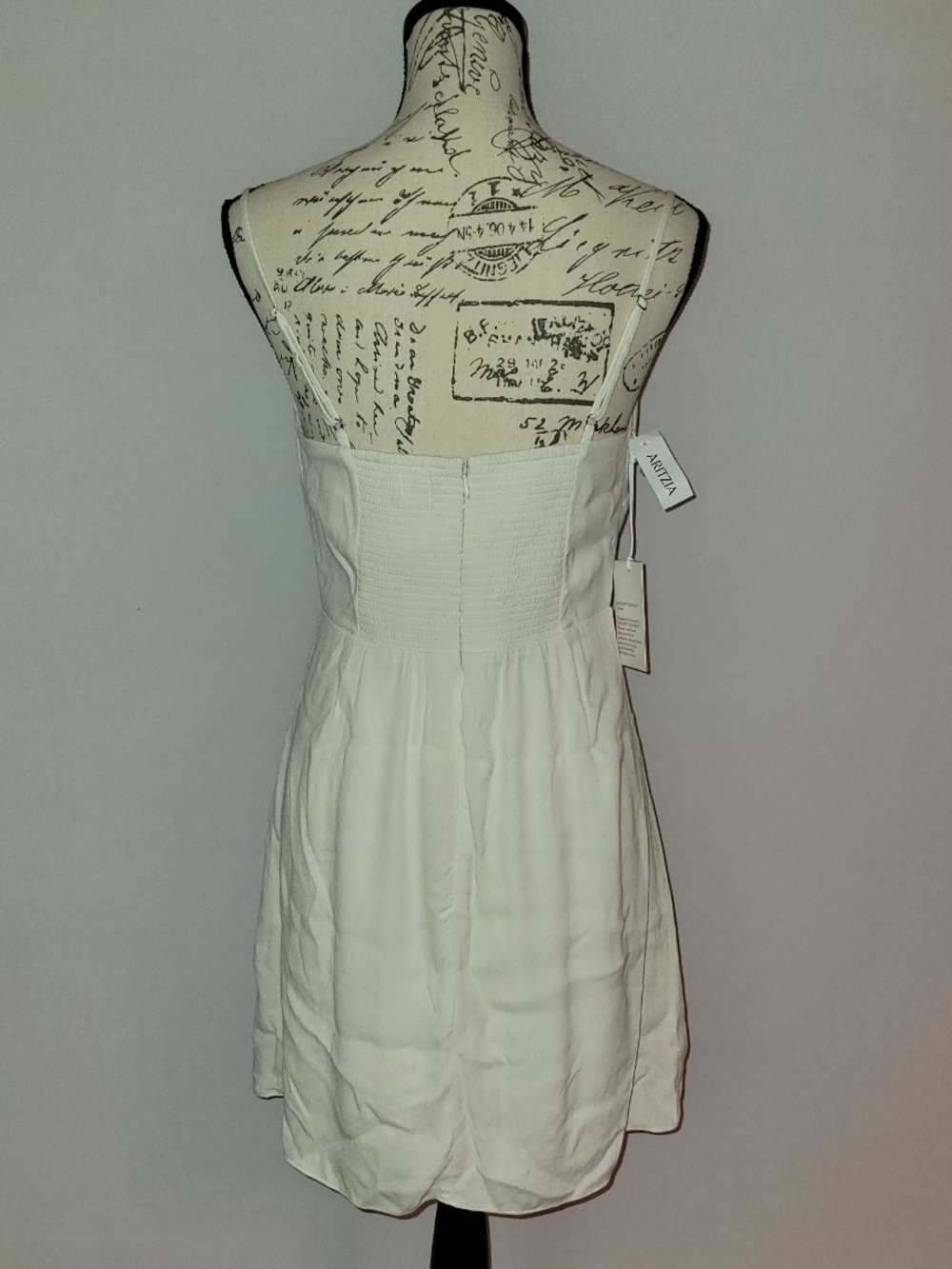 Aritzia Sun-Deh Ivory Cowl Neck Mini Dress - Picture 4 of 9
